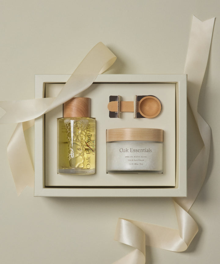Oak Essentials Relaxation Bath Set White / OS