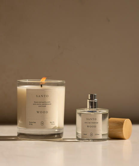 Santo Wood Candle