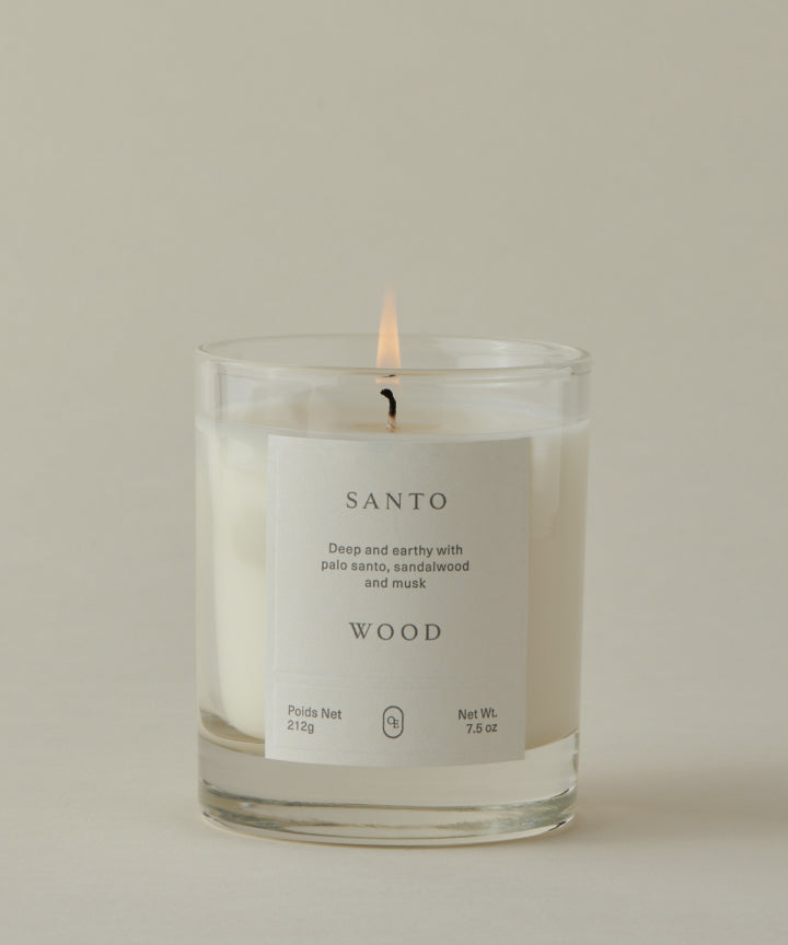 Santo Wood Candle