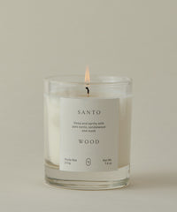 Santo Wood Candle